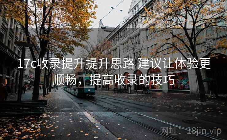 17c收录提升提升思路 建议让体验更顺畅，提高收录的技巧