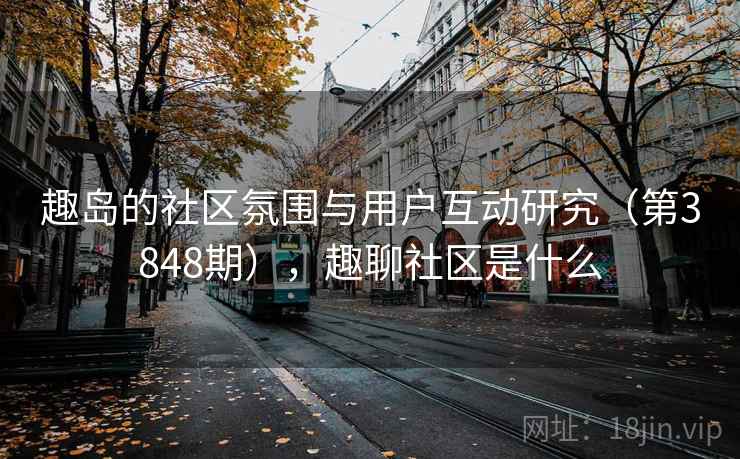 趣岛的社区氛围与用户互动研究（第3848期），趣聊社区是什么